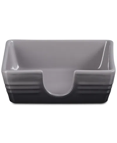 Le Creuset Stoneware Signature Cocktail Napkin Holder In Oyster