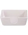 Le Creuset Stoneware Signature Cocktail Napkin Holder In Shallot
