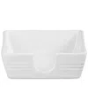 Le Creuset Stoneware Signature Cocktail Napkin Holder In White