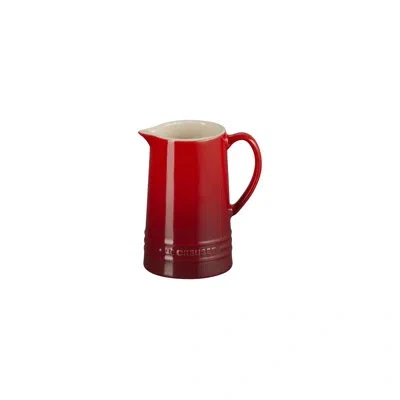 Le Creuset Stoneware Signature Pitcher 10 Oz. Cerise In Red