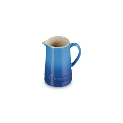 Le Creuset Stoneware Signature Pitcher 10 Oz. Marseille In Blue