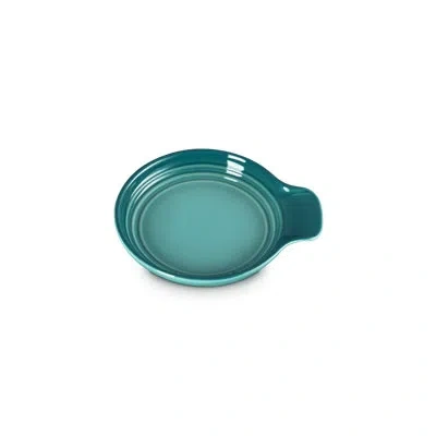Le Creuset Stoneware Signature Round Spoon Rest, 6 In. - Blue Riviera