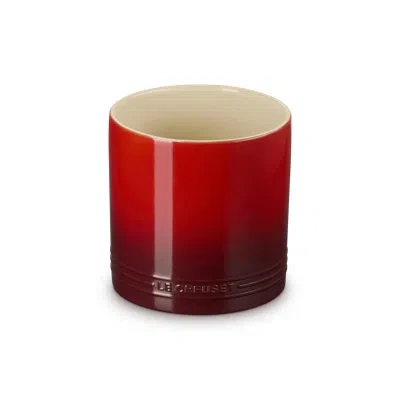 Le Creuset Stoneware Signature Utensil Crock, 2.7 Qt. - Sea Salt In Cerise