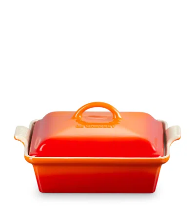 Le Creuset Stoneware Square Dish In Orange