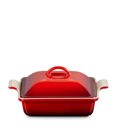 Le Creuset Stoneware Square Dish In Red