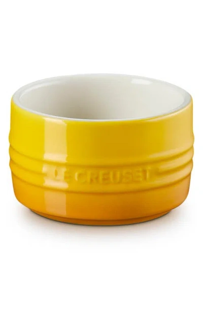 Le Creuset Stoneware Straight Wall Ramekin In Yellow