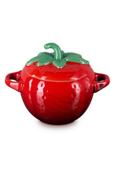 Le Creuset Stoneware 16 Oz. Strawberry Mini Cocotte In Multi
