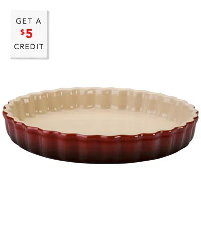 Le Creuset Tart Dish With $5 Credit In Red