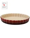 Le Creuset Tart Dish With $5 Credit In Red