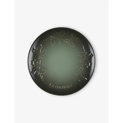Le Creuset Holly Stoneware Coupe Plate 19cm In Green