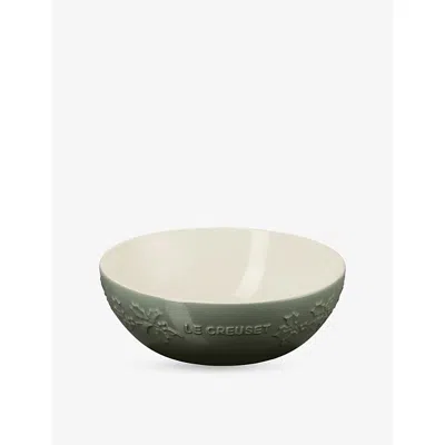Le Creuset Holly Stoneware Serving Bowl 25cm In Green