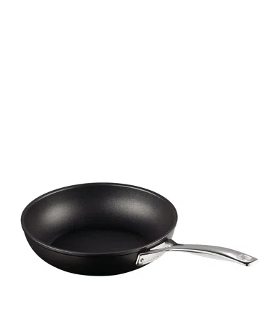 Le Creuset Toughened Non-stick Aluminium Deep Frying Pan In Black