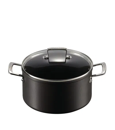 Le Creuset Toughened Non-stick Deep Casserole Dish In Black