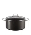 Le Creuset Toughened Non-stick Deep Casserole Dish In Black
