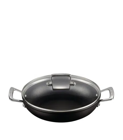 Le Creuset Toughened Non-stick Shallow Casserole In Black