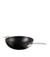 Le Creuset Toughened Non-stick Stir-fry Pan With Helper Handle 30cm In Black