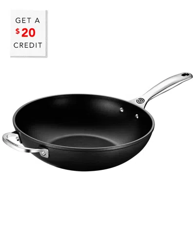 Le Creuset Toughened Nonstick Pro 12in Stir Fry Pan With $20 Credit In Black
