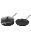Le Creuset 3-piece Toughened Nonstick Pro Cookware Set