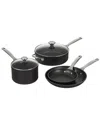 Le Creuset Toughened Nonstick Pro 6-piece Fry, Saute & Saucepan Set
