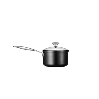Le Creuset Toughened Nonstick Saucepan With Lid In Black
