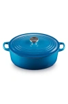 Le Creuset Traditional 4.5-quart Enamel Cast Iron Oval Dutch Oven In Blue