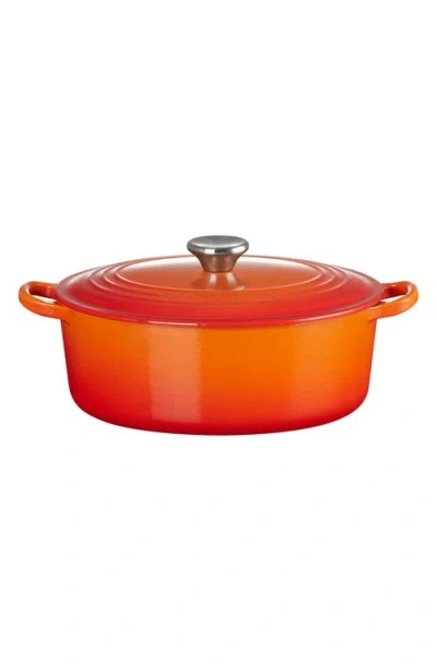 Le Creuset Traditional 4.5-quart Enamel Cast Iron Oval Dutch Oven In Orange