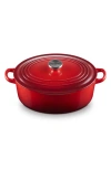 Le Creuset Traditional 4.5-quart Enamel Cast Iron Oval Dutch Oven In Red
