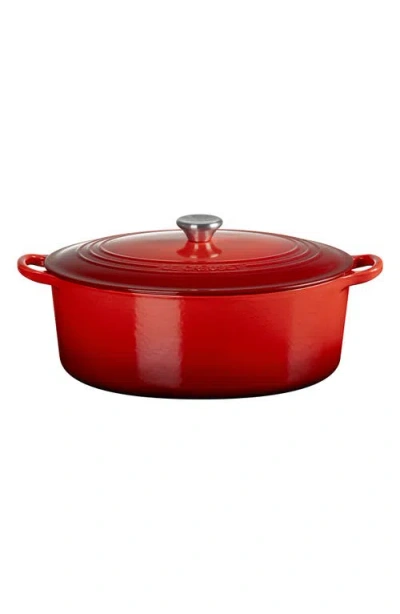 Le Creuset Traditional 8-quart Oval Enamel Cast Iron Dutch Oven With Lid In Pink