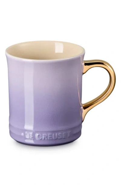 Le Creuset Vancouver 14-ounce Gold Handle Mug In Purple