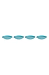 Le Creuset Vancouver Set Of 4 Dinner Plates In Caribbean