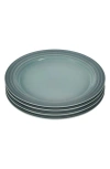 Le Creuset Vancouver Set Of 4 Dinner Plates In Sea Salt