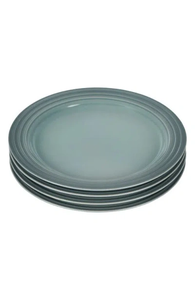 Le Creuset Vancouver Set Of 4 Dinner Plates In Sea Salt