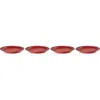 Le Creuset Vancouver Set Of 4 Salad Plates In Cerise