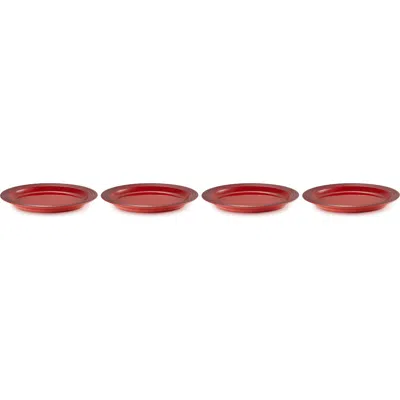Le Creuset Vancouver Set Of 4 Salad Plates In Cerise