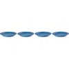 Le Creuset Vancouver Set Of 4 Salad Plates In Blue