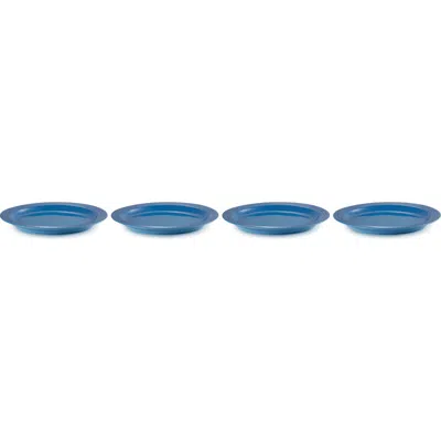 Le Creuset Vancouver Set Of 4 Salad Plates In Blue
