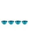 Le Creuset Vancouver Set Of 4 Soup Bowls In Caribbean