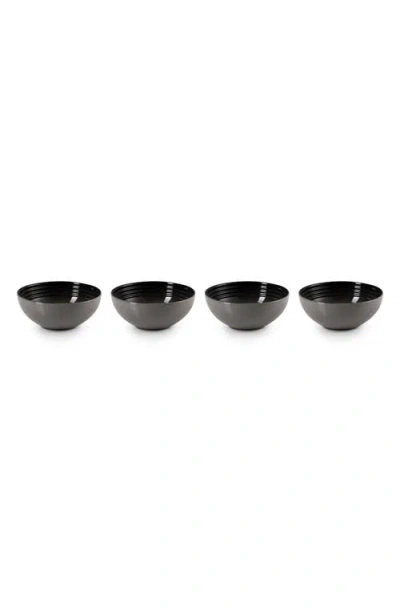 Le Creuset Vancouver Set Of 4 Soup Bowls In Oyster