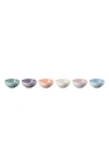 Le Creuset Vancouver Set Of 6 Stoneware Pinch Bowls In Multi