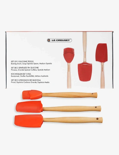 Le Creuset Volcanic Craft 3-piece Silicone Utensil Set