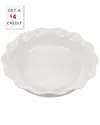 Le Creuset 9" Stoneware Pie Dish In White