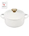 Le Creuset Mini Round Stoneware Baking Dish In White