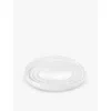 Le Creuset White Oval Stoneware Spoon Rest In White