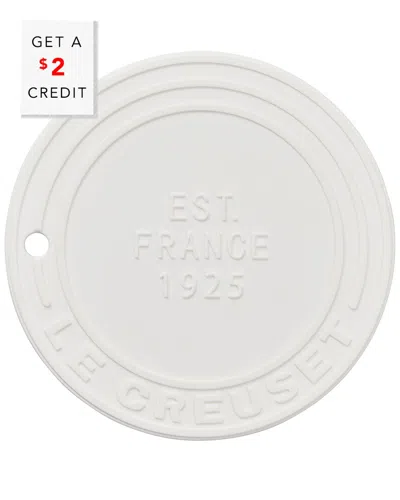 Le Creuset White Silicone Trivet (est. 1925) With $2 Credit