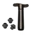 Le Creuset Wine Pump And Stoppers In Silver