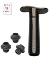 Le Creuset Wine Pump & Stoppers With $5 Credit