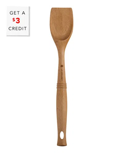 Le Creuset Wooden Scraping Spoon With $3 Credit In Neutral
