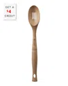 Le Creuset Wooden Slotted Spoon With $4 Credit