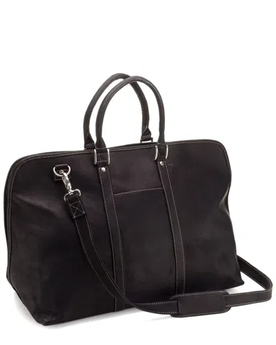 Le Donne Drifter Leather Duffel Bag In Black