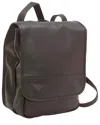 LE DONNE LE DONNE FLAP OVER CONVERTIBLE LEATHER BACKPACK
